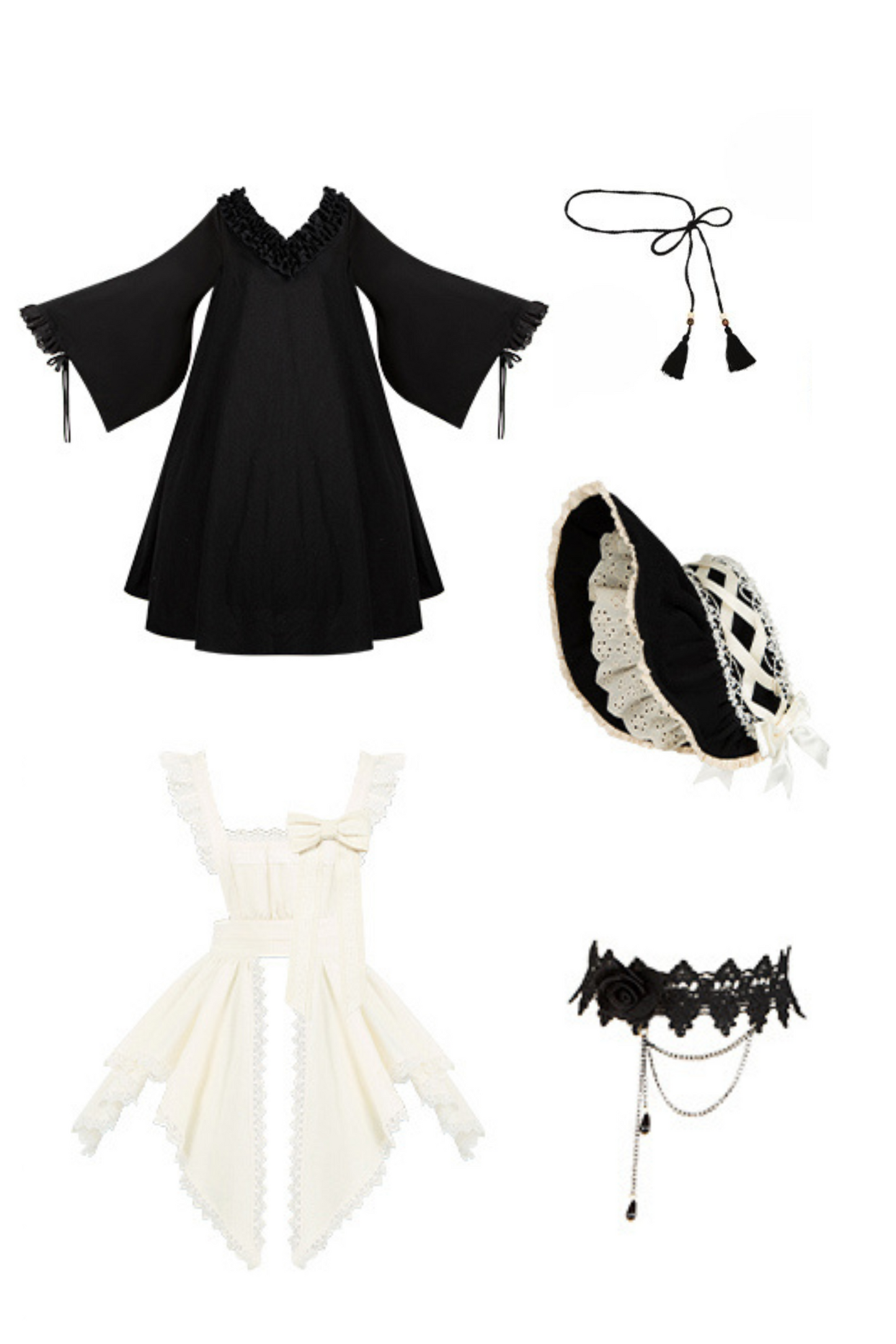 Apron Dress + Lolita Doll Gothic