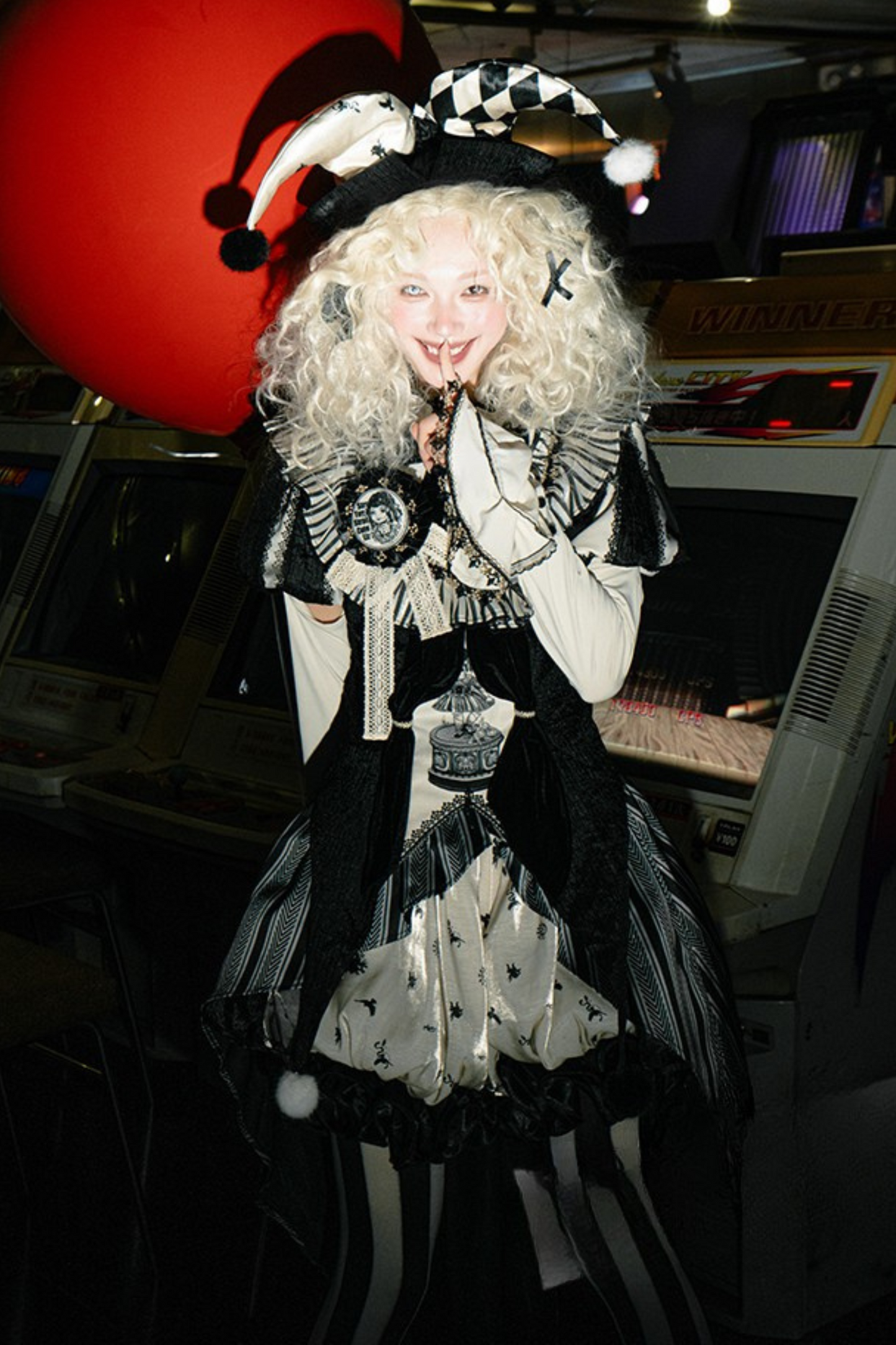 Weird Circus Lolita Set Pierrot Dark