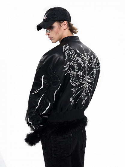 Jacket Closure Black Short Zip Neck Mock Unisex with