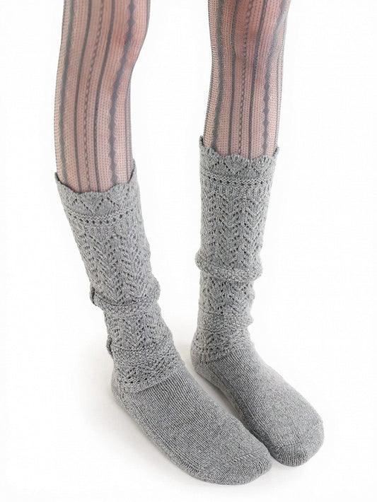 4-Color Knit Ruffled Cuff Leg Warmers - ModaSwings