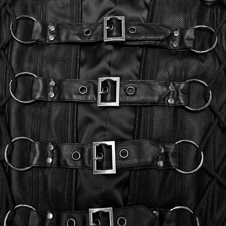 Punk Power Men's Black Personality Vest Sense