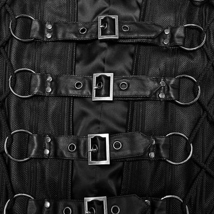 Punk Power Men's Black Personality Vest Sense