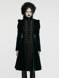 Black Green Gothic Gorgeous Symmetric Coat
