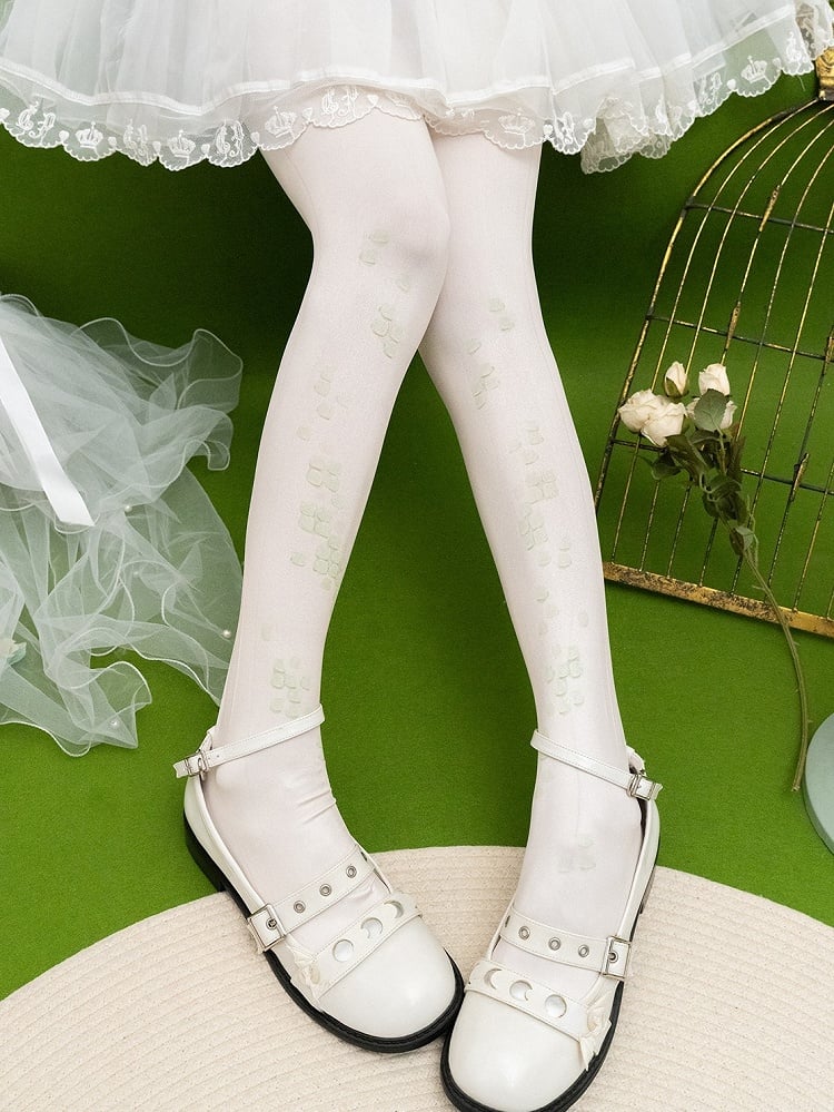 タイツ スケールプリント ブルー/グリーン/グレー/パープルデザイン