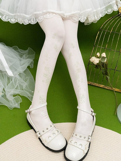 タイツ スケールプリント ブルー/グリーン/グレー/パープルデザイン