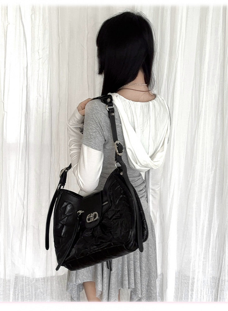 Top/Asymmetrical Girl Print Faux Hem Skirt Grey Cartoon Two-pieces Hooded