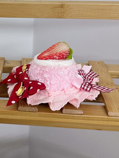 Lolita Yellow/Pink Cake Mini Hat Sweet Small - sized Strawberry