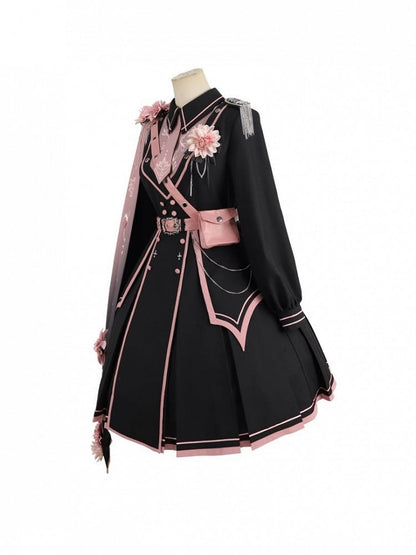 with Military Star Chain Silver Lolita and Shoulder Accents Badge