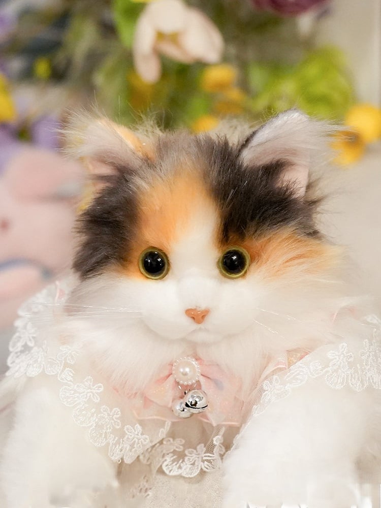 Large Plush Size - Cute Bag Realistic Cat Backpack/Crossbody