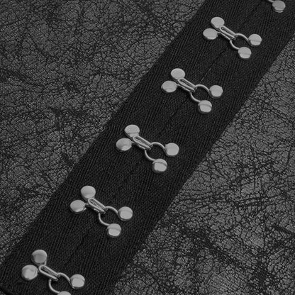 Black Dark Punk Long Coat