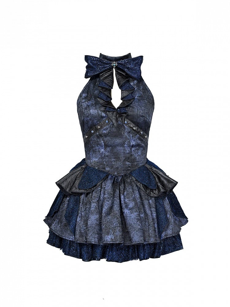 Girl Lace Dress and with Details Bow Punk