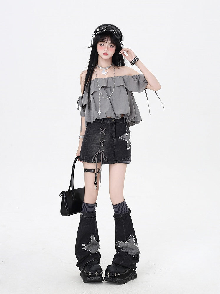 スカート着回しトップス/バブルグレースリー