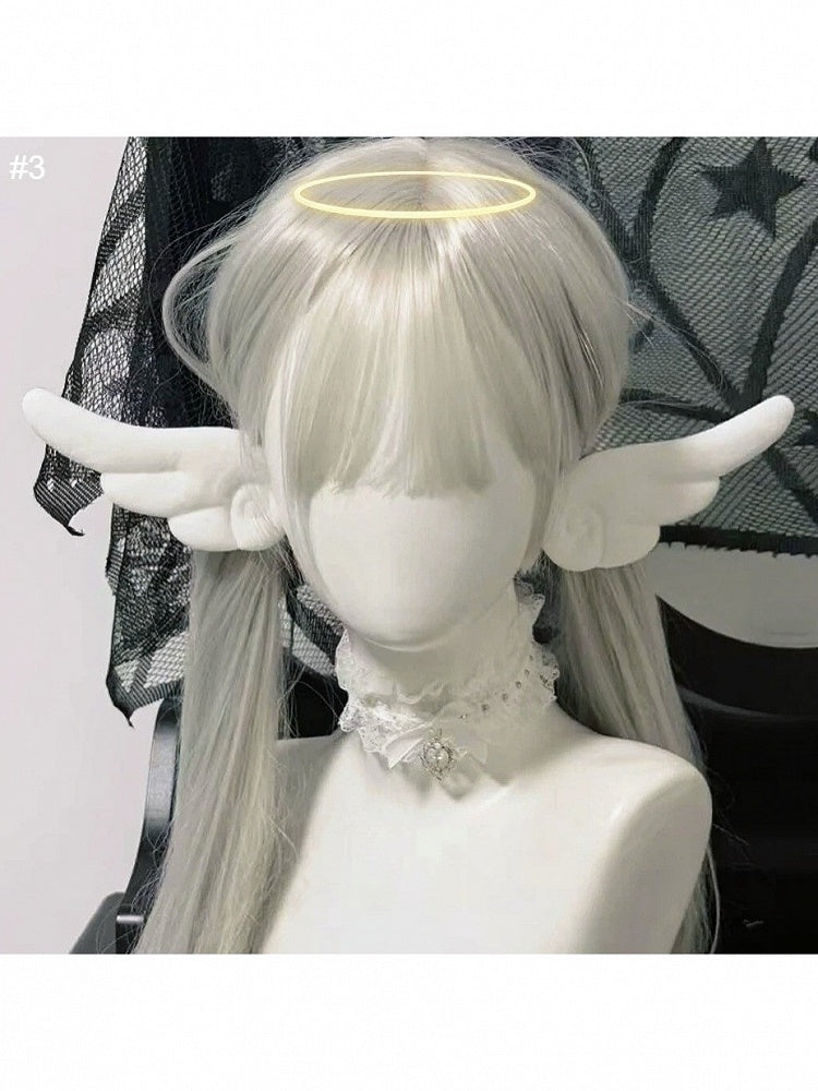 Kawaii White Wing Hairclip - Post-2000 Gift Shop