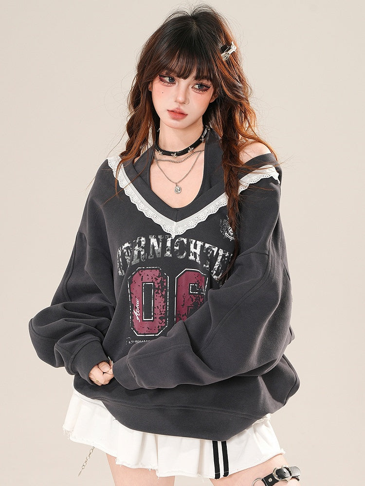 Beige/Grau Blokette Bittersweet Neck mit Hoodie Core Neckholder Top Glamorous