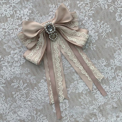 Quad-Color Rhinestone Lace Necktie - Ekomi