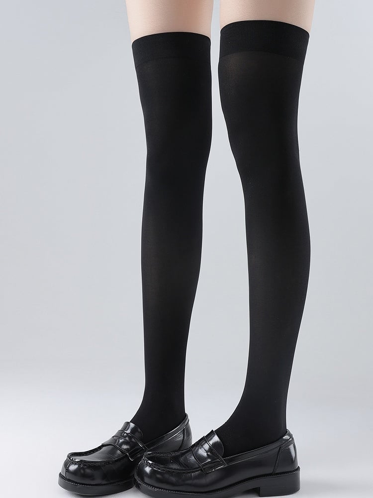 Knee Stockings 55CM Over White/Black/Grey Slimming