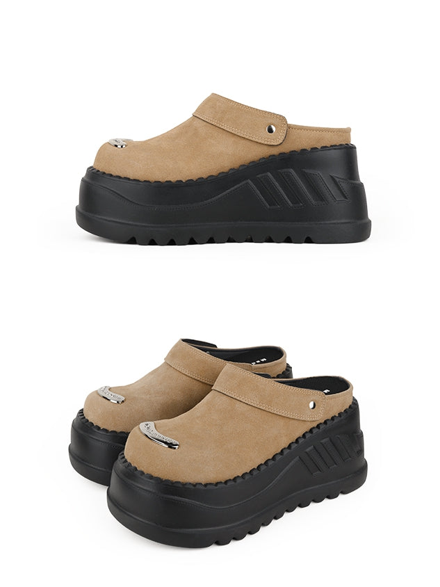 Fit Backless Slip-on Khaki Sole with Platform Design Shoes Black Birkenstock Slip-in