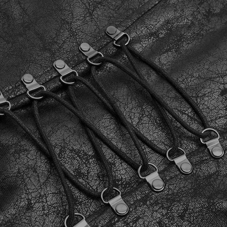 Black Dark Punk Long Coat