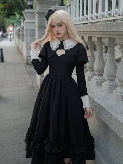 Black and White Detachable Sleeves