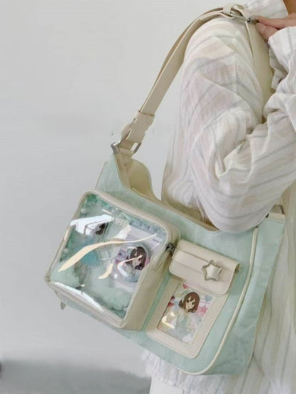 Decorated Colors Bag Shoulder Ita 6 Star-shaped Buckle