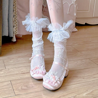 Mary Rhinestone Lolita Janes Pink Sweet Accents -