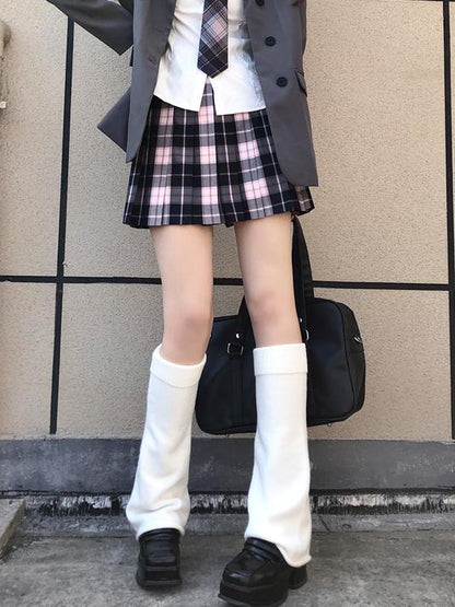 Warmers White/Grey/Black 45CM Leg Loose