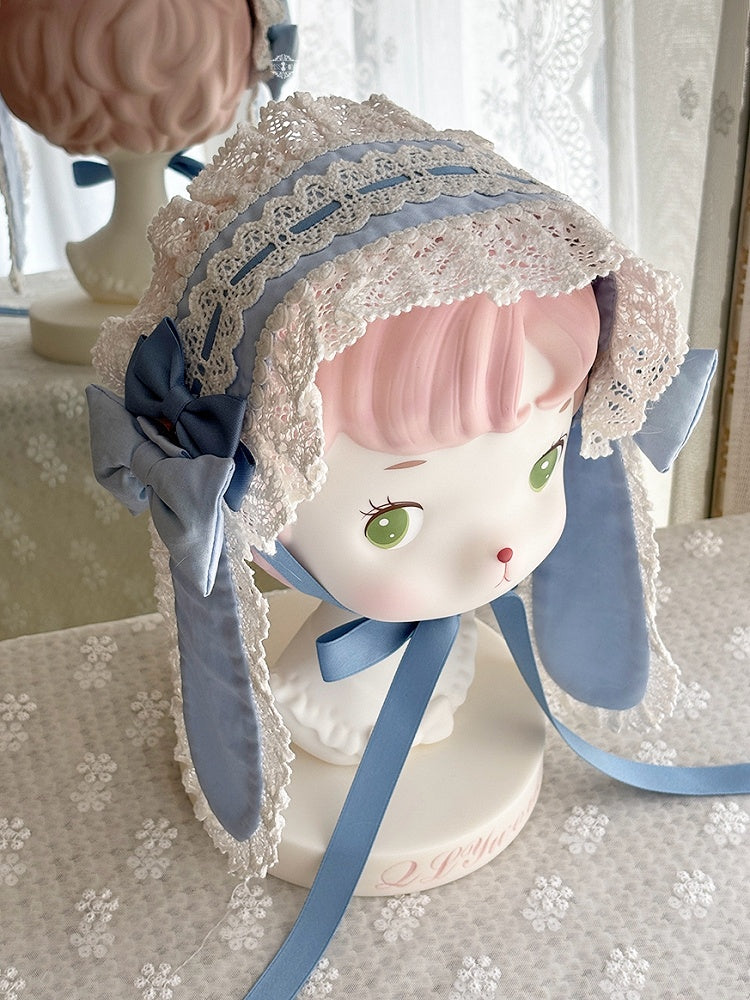 / Ears Blue Pink Black Hairband Bunny Red