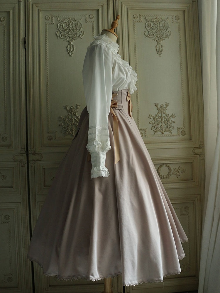 Elegant Boned High Waist Long Version Lolita Skirt