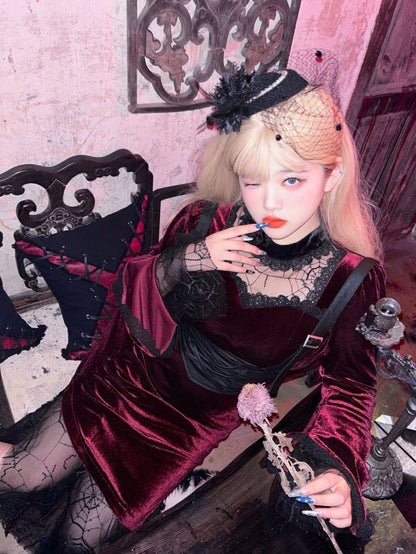 プラスサイズ ブラック ゴシック コルセット ベルト