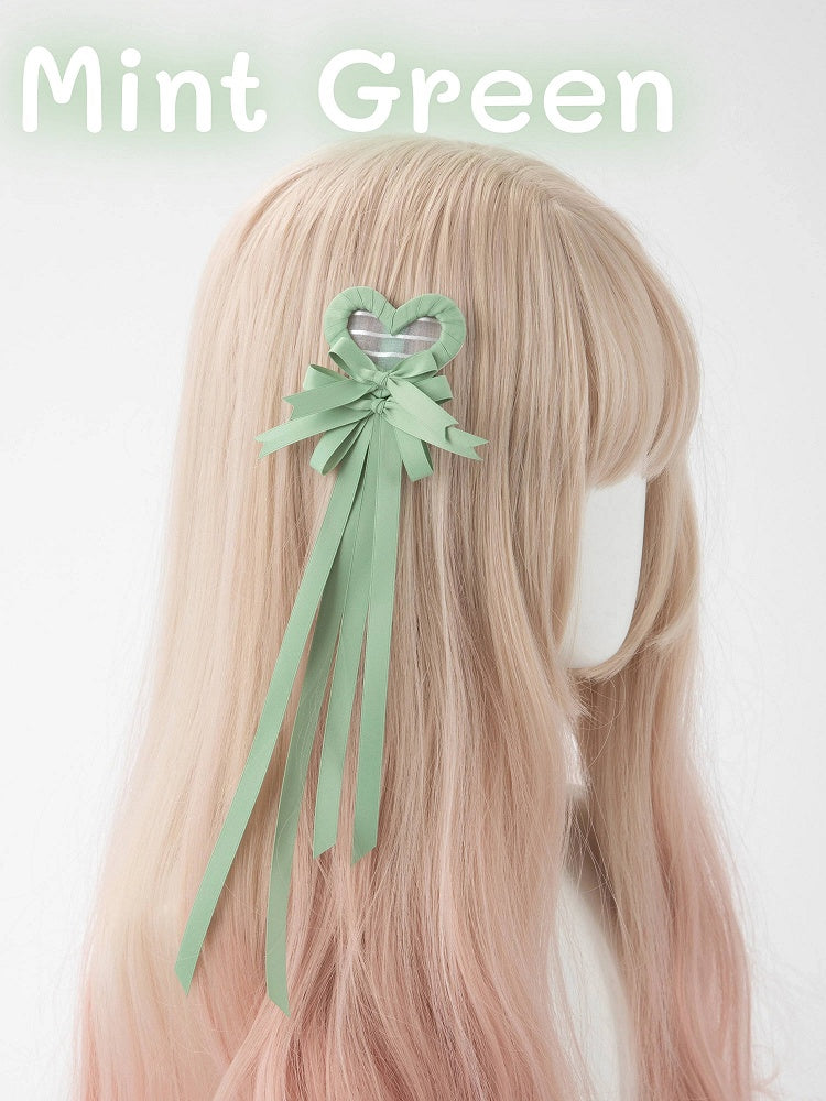 Clip Hair (Single Heart Bow