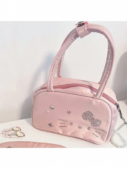 Pink Cat Rhinestone Handbag - IVONA boutique
