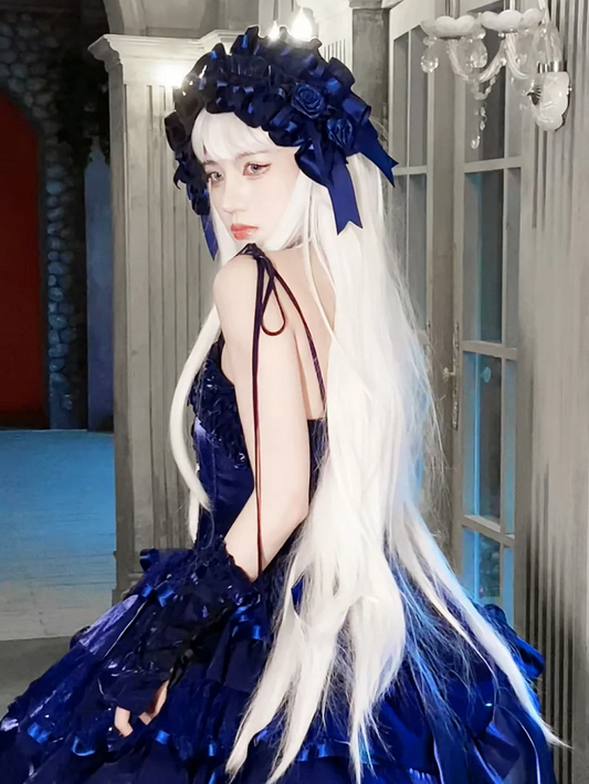 Red Hairband White / Blue Purple