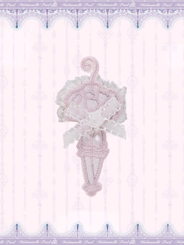 Parasol-Inspired Choker and Brooch Set - Mademoiselle Pearl