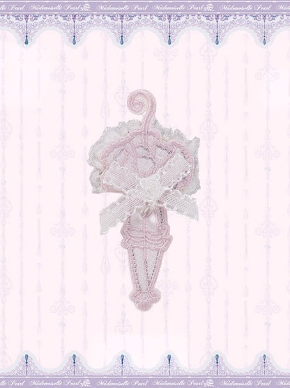 Parasol-Inspired Choker and Brooch Set - Mademoiselle Pearl