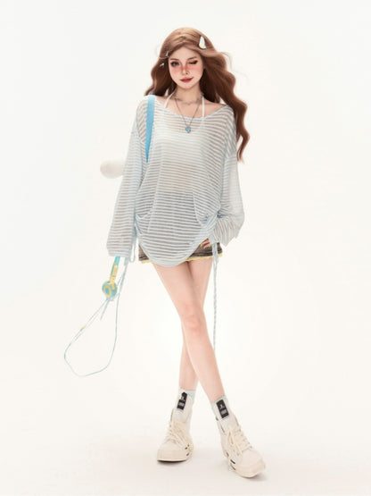 フェードウォッシュレーストリムブラックローウエストヴィンテージデニムスカート