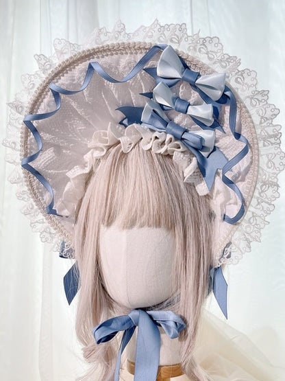 Color Bonnet White Lace Bows – and Options with Trimmed Fashion 3 Lolita