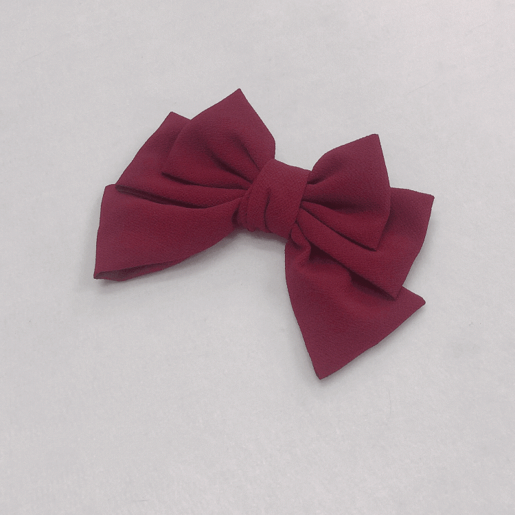 Red Hairclip Bowknot