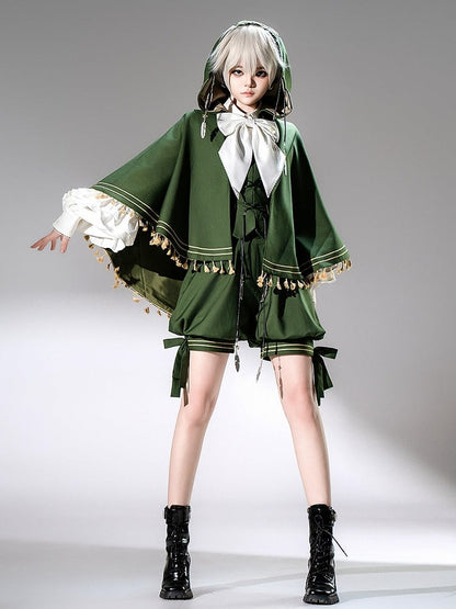 Ouji Lolita Knickerbockers Shorts Green Prince
