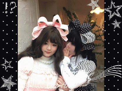Pink & Black Bowknot KC with Poodle Patch - Infanta