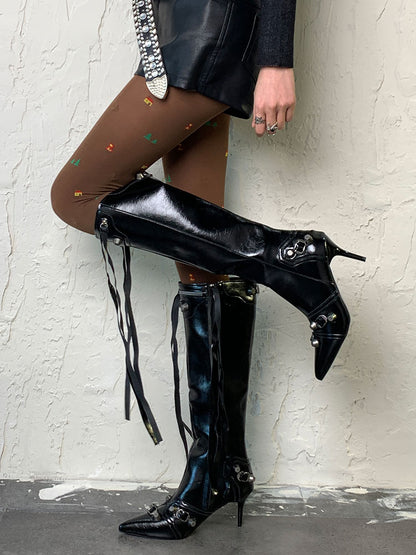 クリスマスブラウンY2Kタイツ