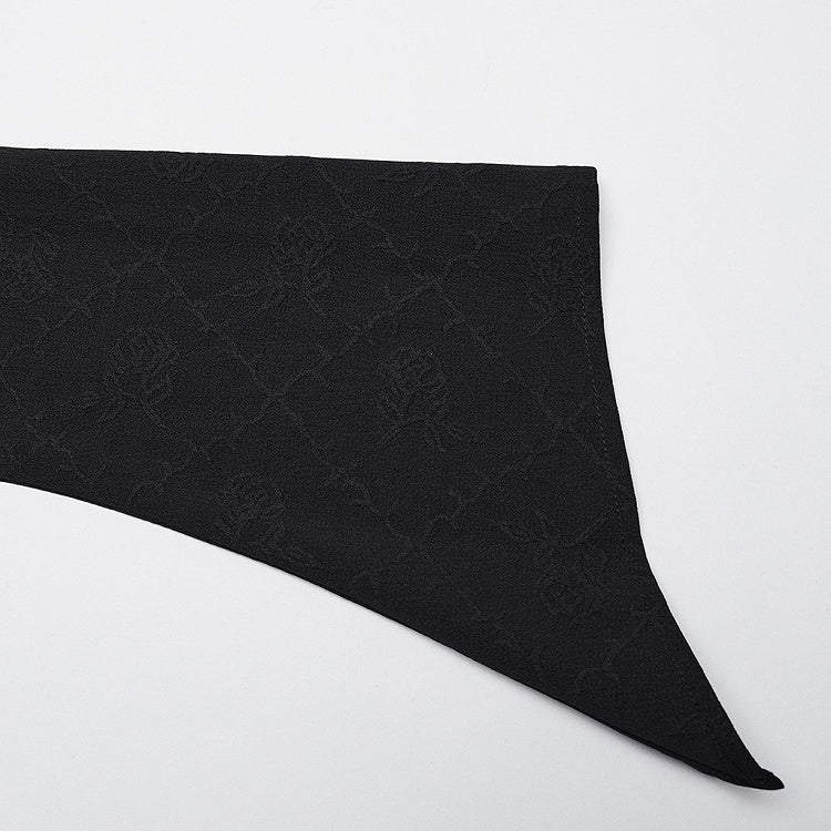 Shirt Double-collar Goth Black
