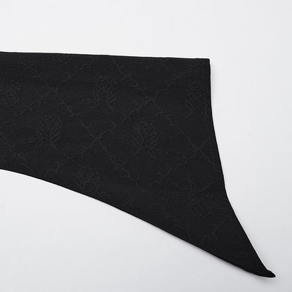 Shirt Double-collar Goth Black
