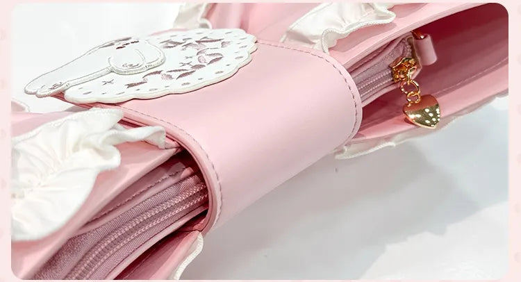 Bag Pink Sweet Hand Crossbody Lolita / Bowknot-Shaped