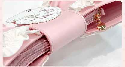 Bag Pink Sweet Hand Crossbody Lolita / Bowknot-Shaped