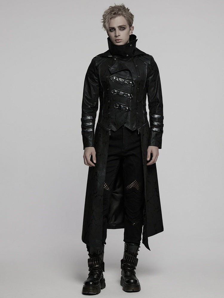 Black Long Wild Reaper Coat Men's