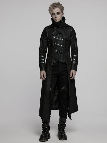 Black Long Wild Reaper Coat Men's