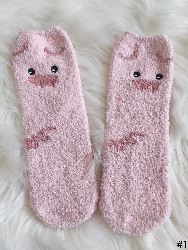5 Options Cute Animal-Themed Warm Socks