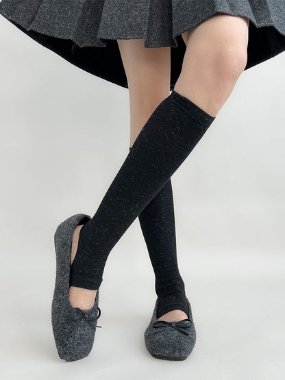 Warmers Ribbed Toe (3 Cutout Colors) Leg Knit