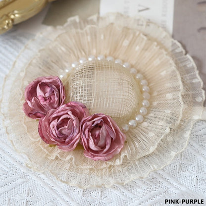 Hat Lolita Options Mini Color Details Bead Design Floral With 11