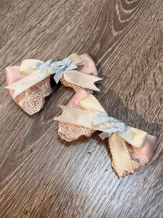 Pastel Rainbow Bowknot Hairclip